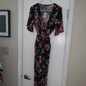 Express floral jumpsuit
